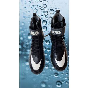 Nike Savage Shark Black Grey  Football Cleats Fast Flex 880109-002 Size 11 W Box